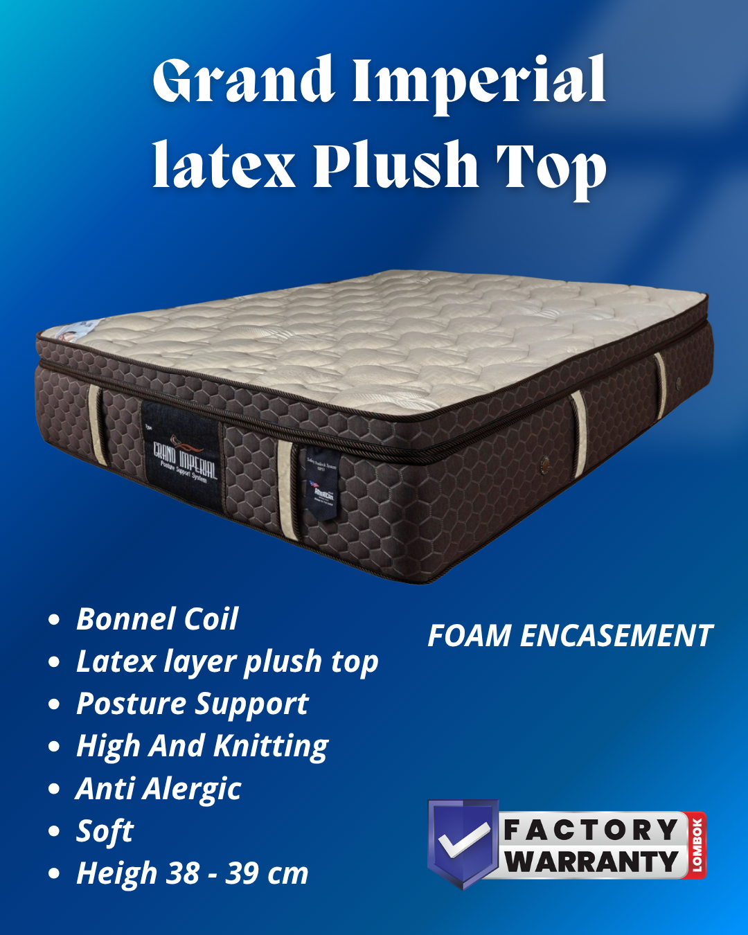 Grand Imperial Plush Top Latex