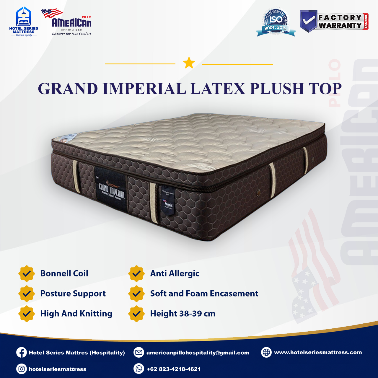 Grand Imperial Plush Top Latex